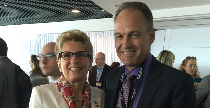 Kathleen Wynne and Jeff Courtney