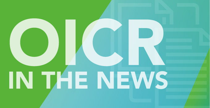 OICR in the News - September 2016