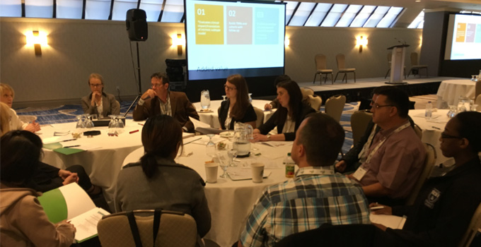 Pathology Matters attendees take part in a group discussion.